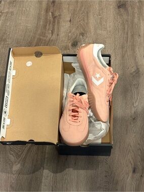 Converse Women’s Peach Suede Low-Top Sneakers